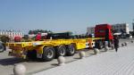 Buy cheap 12 Locks Heavy Duty Semi Trailers / Cargo Container Trailer With 28 Tons Support Leg from wholesalers