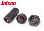 Buy cheap Black Waterproof DC Connector Plug And Socket 8 Pin LED Lighting Panel Mount IP67 from wholesalers