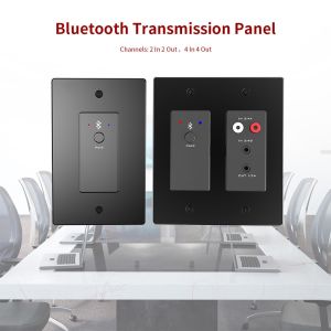 2CH Bluetooth Dante Wall Plate PoE Power Supply RJ45 Interface