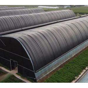 Multi-Span Water Pipe Hydroponic Growing System for Greenhouse Aquaculture
