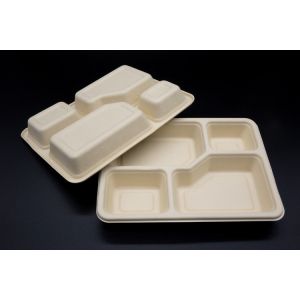 Buy cheap Sugarcane Pulp Wheat Straw Dinnerware Set Food Biodegradable Takeaway Packaging product