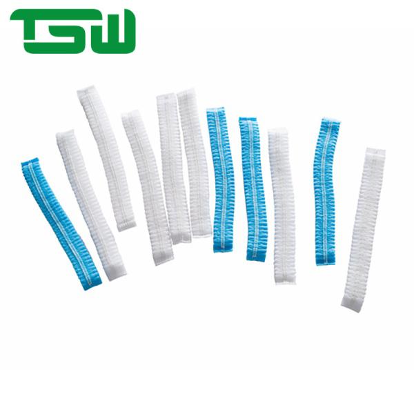 Quality Dustproof SPP Disposable Mob Cap With Double Elastic for sale