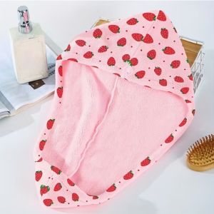 Buy cheap Strawberry Pattern Microfiber Hair Wrap – Quick-Dry, Lightweight & Gentle on Hair from wholesalers
