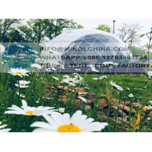 Buy cheap Hot Galvanized PVC Coated Dome Tent Glamping UV Resistance from wholesalers