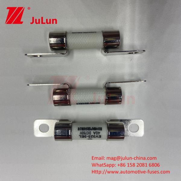 Quality Ceramic Tube15A 40A 50A EV FUSE 750VDC EV32510A-50A 750VDC Ceramic Bolt Mounting Automotive Fuses for sale