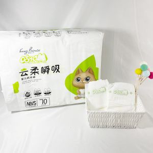 Non Woven Fabric Disposable Baby Diapers With PE Backsheet