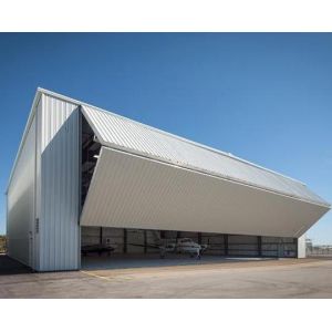 Garage Steel Structural Frame Hangar Car Parking Building / Plane Warehouse