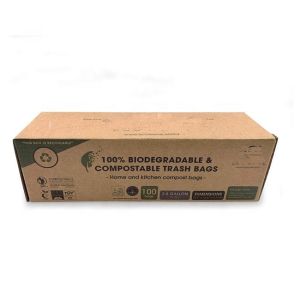 Buy cheap Custom Compostable 100% Biodegradable Plastic Trash Bags Liners Eco Friendly from wholesalers