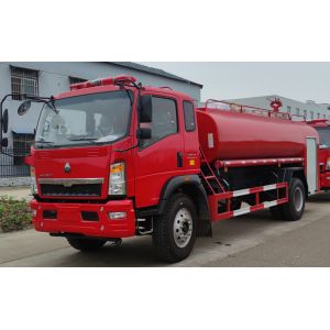 Buy cheap HOWO 160HP Water Tank Fire Truck 4x2 9000L For Emergency Rescue product