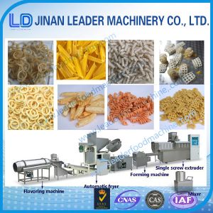Buy cheap Automatic screw shell chips pellet extruding and frying process line from wholesalers
