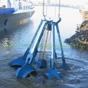 6 Ropes Orange Peel Mechanical Grab For Excavator
