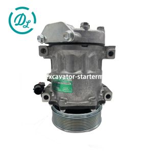 Buy cheap EexcavaStart SANDEN SD7H15 24V Excavator AC Compressor 0012109650 from wholesalers
