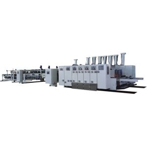 Buy cheap Automatic Flexo Printer Slotter Die-cutter Folder Gluer Strapper Inline Machine, with PP or PE Strapping product