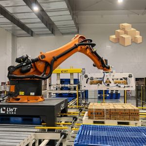 Automatic Robot Palletizer For Carton / Case / Box / Bag Palletizing