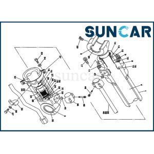 Buy cheap LZ00449 Heavy Equipment CX130 CX135SR CASE Seal Kit excavator arm cylinder repair kit from wholesalers