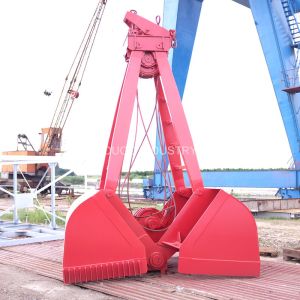Lifting Bulk 25t Ouco Crane Grab Bucket 2 Peels Clamshell Mechanical