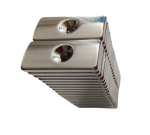 Buy cheap Arc Shape Magnet for Motor Customized Size High Temperature Neodymium With Countersunk Hole from wholesalers