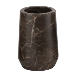 Raindrop Shape Dark Emperoda Marble Soap Dispenser Bathroom Accessories Set