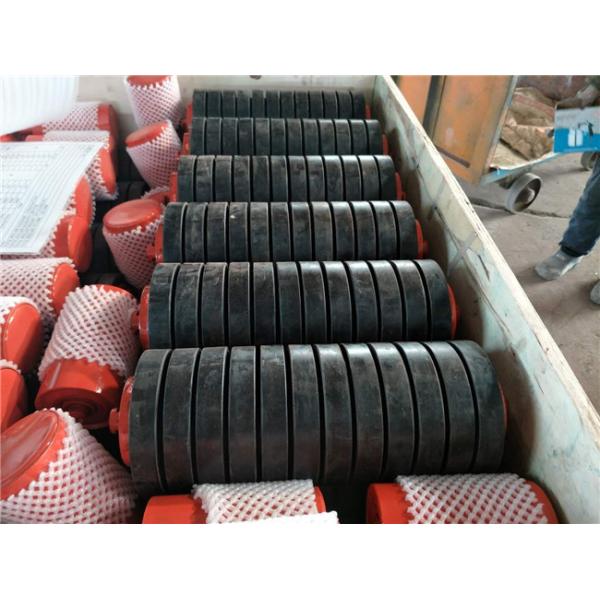 Quality Disc Return 190mm Conveyor Impact Roller With Deep Groove Ball Bearing for sale