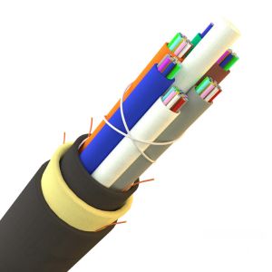Buy cheap 12 24 48 Hilos ADSS Fiber Cable 200kg/km 2 4 Core 6 24 48 96 Hilos 4km Single / Double Jacket from wholesalers