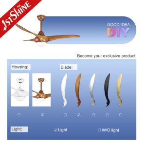 Buy cheap 52 Inch Home Office Ceiling Fan with Remote Control and Durable ABS Plastic Material from wholesalers