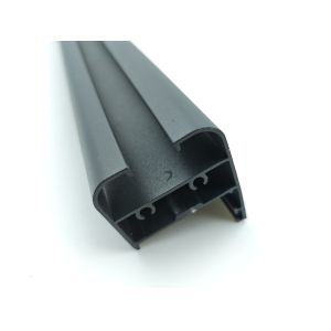 Aluminum profiles for custom doors and windows are produced by a factory in