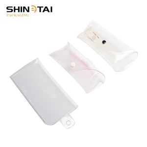 Magnetic Sunglasses Case Transparent PVC Box Clear Jelly Beach Fashion Soft