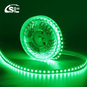 Buy cheap IP20 Rating High Brightness Customized 5V 120LEDs Green One Light One Cut Electroplate SMD2835 LED Strip Light from wholesalers