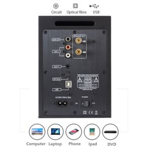 Buy cheap AS30 Active Bluetooth Speaker 60W Wood Cabinet 2.0 Channel from wholesalers