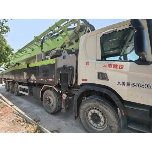 Buy cheap 2019 Zoomlion Putzmeister 67m Used Concrete Pump Truck with 2.6mm Vibrating Amplitude from wholesalers