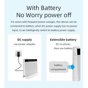 Unlocked 4G LTE Modem Router With Dual SIM Card Slot Detachable Cellular
