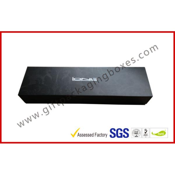 Quality Stamping Foil Magnetic Boxes Electronics Packaging With Matt Black Paint for sale
