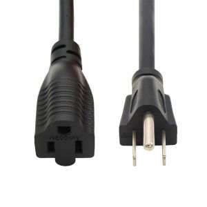 12/3 AWG SJTW Custom Length Black Extension Cord with NEMA 5-15P-5-15R