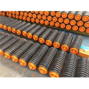 Black Ends Mining 220v Conveyor Impact Roller