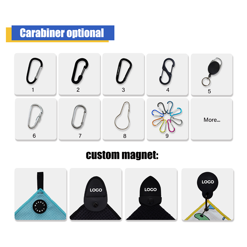 Personalized Designs High Quality Material Golf Towel Custom Printed Microfiber