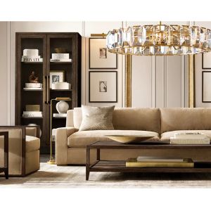 Buy cheap American High-End Crystal Chandelier Harlow Crystal Round Chandelier 60'' from wholesalers