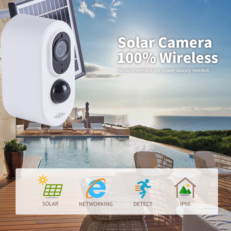 Buy cheap Glomarket Tuya Smart Home  Wireless WiFi Camera Infrared Hd Night Vision Camera Supports Solar Charging Security Camara from wholesalers