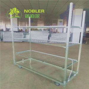 Buy cheap Metal Plate Dutch Flower Trolley Powder Painted With PP Casters from wholesalers