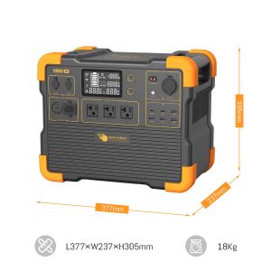 2200W Lithium Battery Solar Generator with 600W Solar Panel and 2-Hour Charging