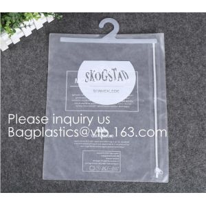 Buy cheap Transparent PVC hanger hook plastic bags for clothes packing,Better Protect and store CD's, books, magazines, papers and from wholesalers