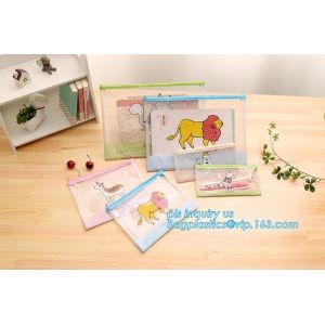 mesh document bag with zipper/pvc mesh file folder, Waterproof Zip Lock Bag Mesh