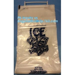 1kg 2kgIce Cube Frozen Bag, 10 lb Ice Bags on Wicket, bag with nylon drawstring