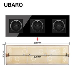 Flush Mount Electrical Wall Socket 3500W 16A Square Wall Plug