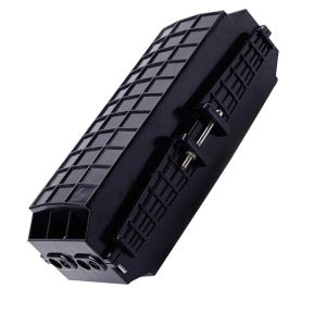China PC ABS Material 48 Cores Fiber Optic Enclosure 4 In 4 Out Horizontal Type with 420x150x180mm Dimensions on sale