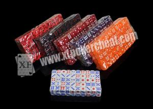 China 14mm Transparent Plastic Casino Magic Dice Set With Medicine Inside on sale