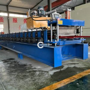 Buy cheap 0.3-0.8mm Steel Profile Standing Seam Roll Forming Machine With Embossing from wholesalers