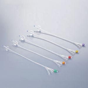 All Silicone 10 French Catheter 3 Way Medical Use OEM Services