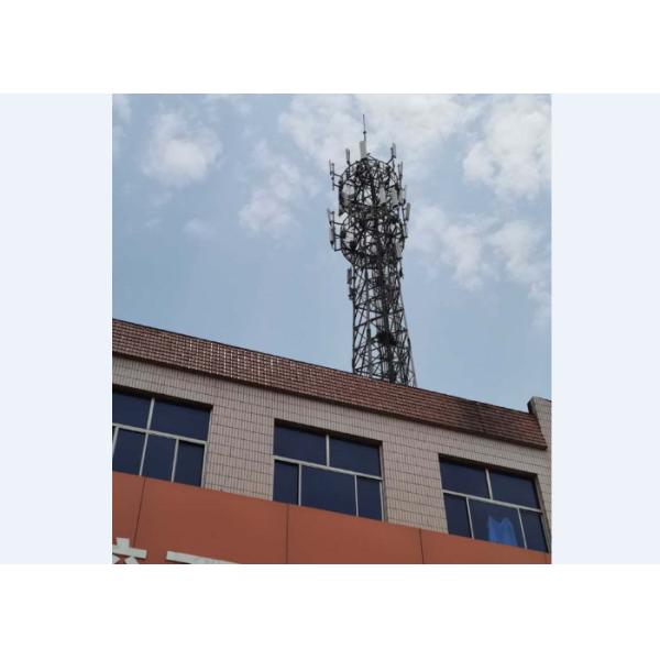 Buy cheap Steel Pipe Rooftop Telecommunication Tower Meet ASTM A123 Standard from wholesalers