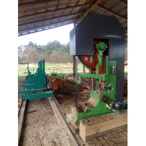 Buy cheap MJ3210 Vertical Woodworking Bandsaw Mill With Electric Log Carriage from wholesalers