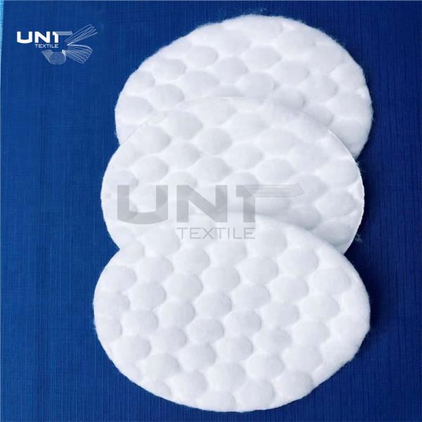 Quality White Big Dots Absorbent Facial Round Cotton Pads 6 Cm Diameter For Cleaning Makeup for sale